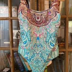 Gottex Cleopatra Scoop Neck Tank Swimsuit